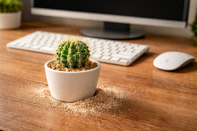 Plante succulente cactus pot décoratif cadeau bureau